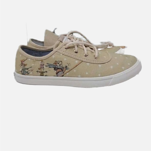 Toms and Disney Womens Tan with White Size 12 - Picture 1 of 7